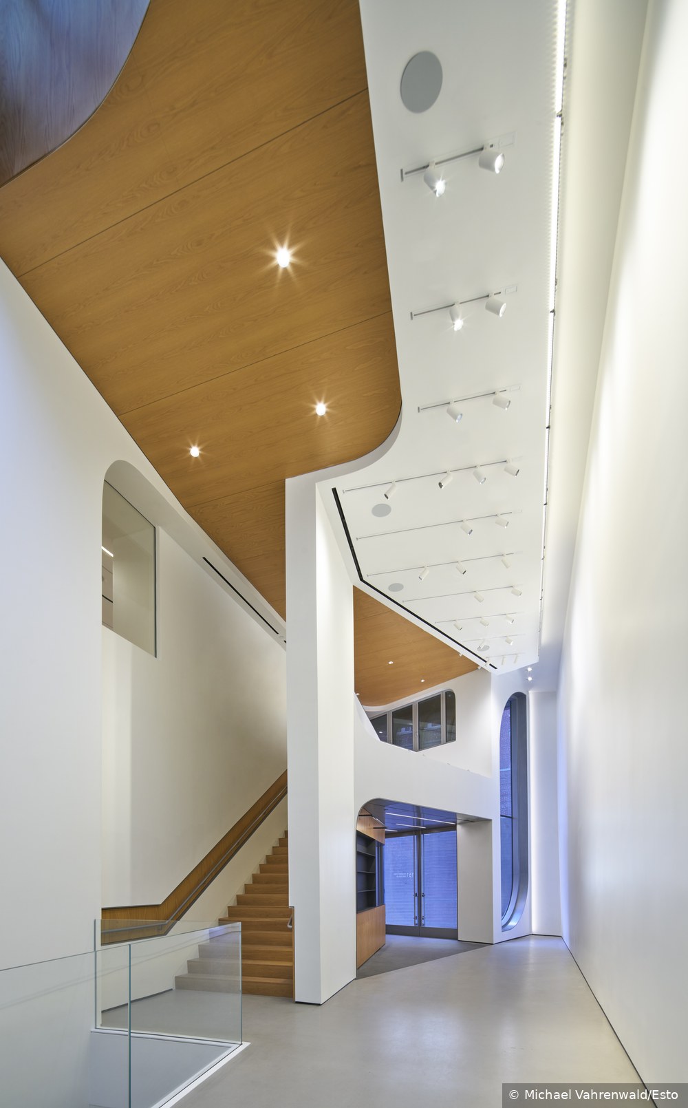 Interior staircase and atrium